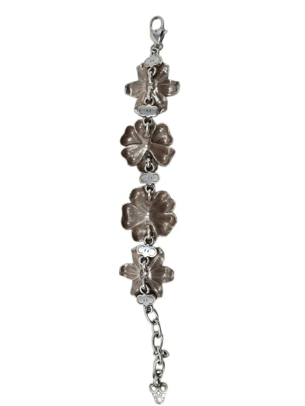 Brighton Lux Garden Silver And Gold Plated Flower Mixed Metal Bracelet
